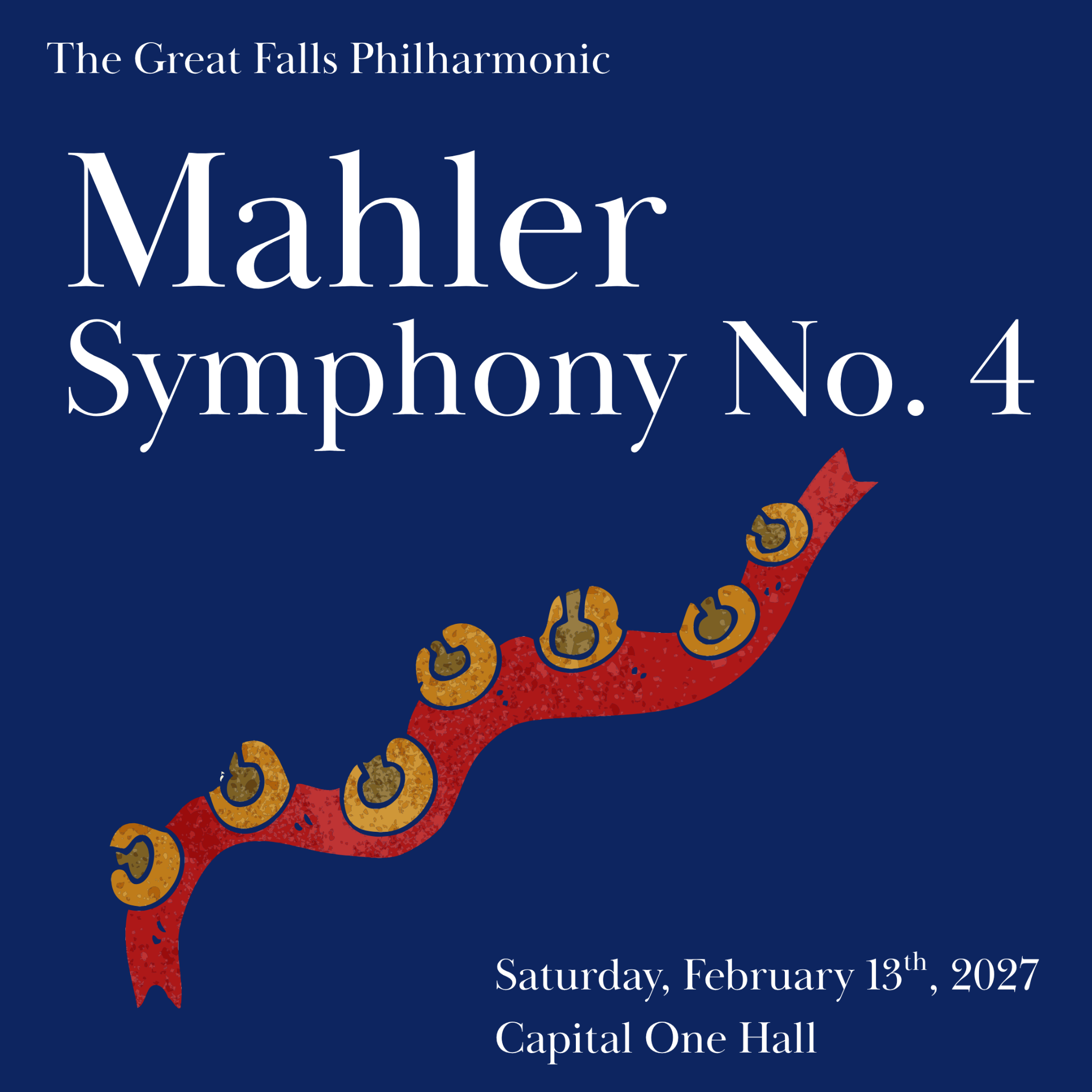 Mahler Symphony No. 4 concert artwork