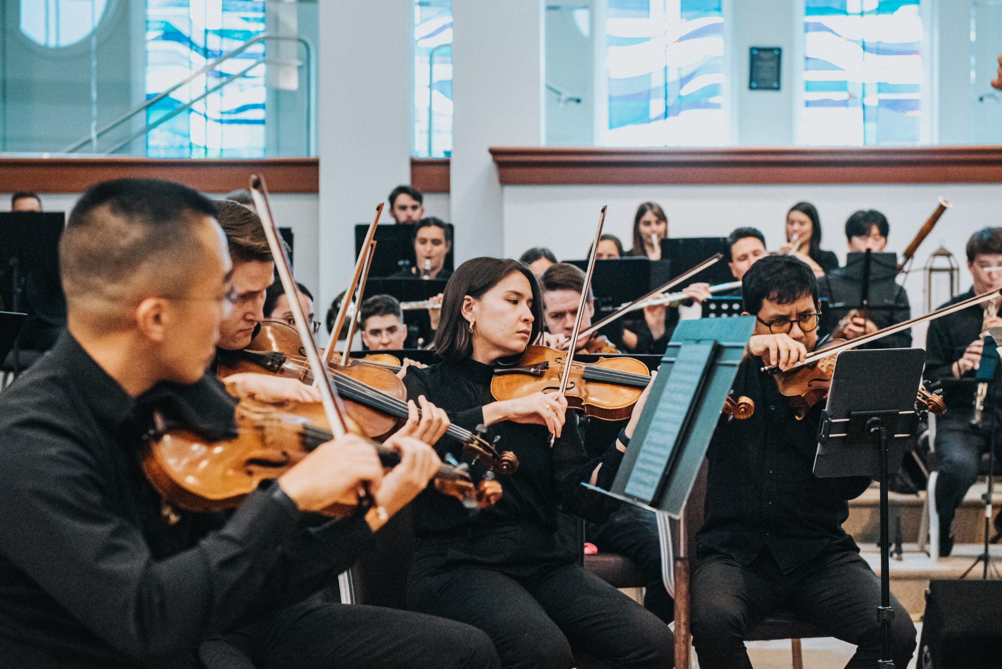 Great Falls Philharmonic musicians performing